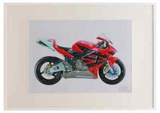 Honda CBR600RR HRC 2003 A2 framed limited edition print drawing