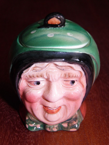 Vintage mustard jam pot - jam,