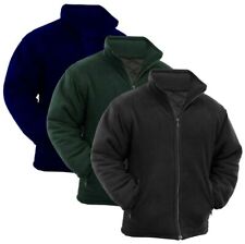 WINTER EXTRA THICK MENS FLEECE HEAVY DUTY WORK JACKET PADDED ANTI PILL FULL ZIP