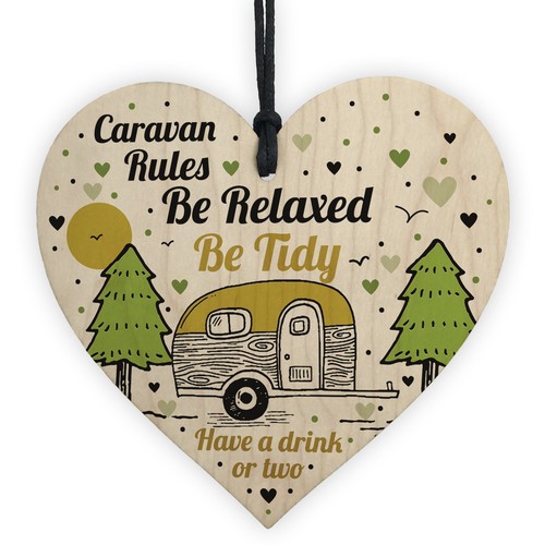 Caravan rules novelty hanging - caravan,