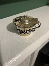 Vintage silver plated mustard