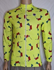 Vintage 1990s Sportful Italian Made Cycling Track Top Size Medium 