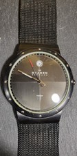 Skagen 530LTMB men's  watch with  black titanium case and a black mesh strap.