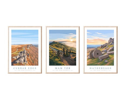 Set travel poster prints - 3,