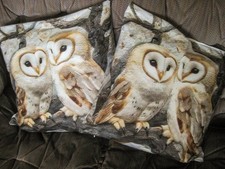 Pair of Barn Owl Cushion