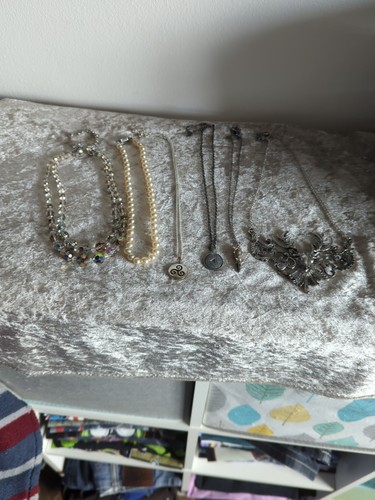 Bundle necklaces silver - bundle, 6