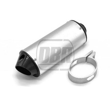 Silver Oval Exhaust Silencer