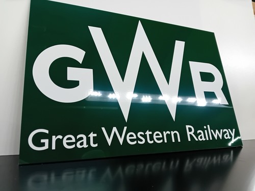 Gwr railway sign board - railway,