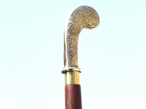 Hand carved walking stick cane - walking,