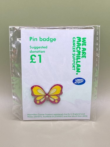 Butterfly charity enamel pin - butterfly,