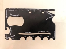 11 in 1 Credit Card Wallet Purse Pocket Multi Function Survival Camping Tool