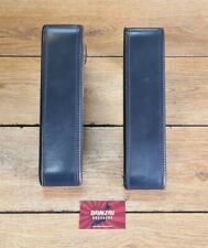 VW PHAETON 3D 5.0 V10 TDI FRONT BLACK LEATHER SPLIT ARMRESTS LEFT & RIGHT 