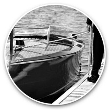 2 x Vinyl Stickers 10cm (bw) -