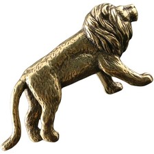 Lion Toy Figure Brass Craft