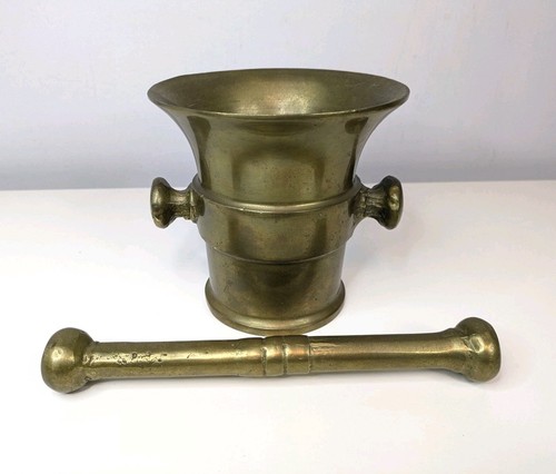 Antique solid brass apothecary - brass,
