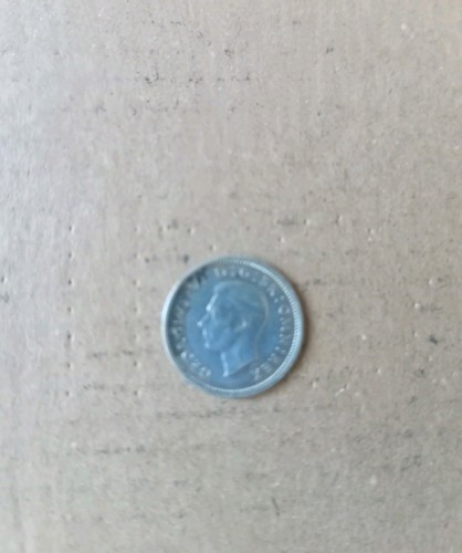 1937 three pence george vi - -,