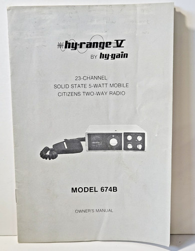 Range model 674b - model,