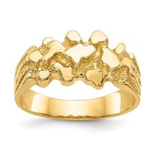 14k Size 8 Nugget Ring