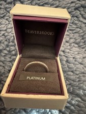 Beaverbrooks Wedding Or Eternity Ring Size Q Platinum Pt950 Preloved