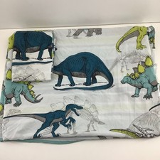 PRIMARK HOME Single Duvet Cover Set Dinosaur Stripe Reversible Boys UK 