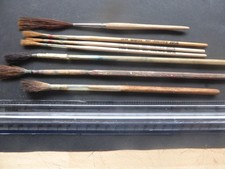 Lark Hamiltons , goose quill ,squirrel  artist's brushes  plus others