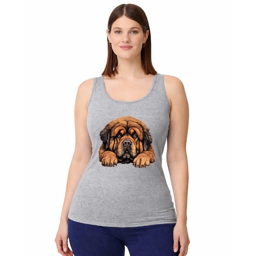 Tibetan mastiff womens vest - tibetan,