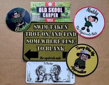 Carp Fishing Bucket Sticker Bundle Waterproof Vinyl Stickers