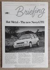Vauxhall Nova 1.6i GTE