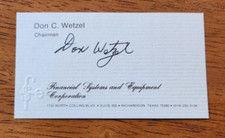 Autographed don wetzel - autographed,