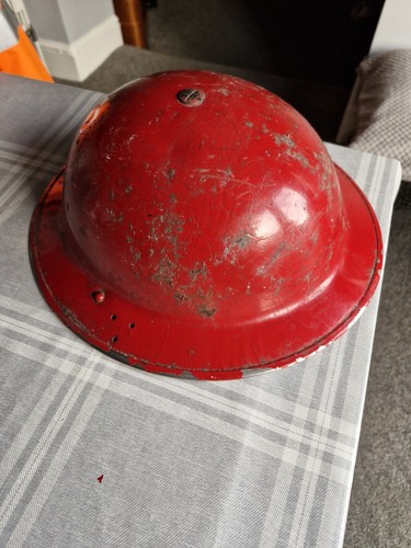 Vintage ww2 firemans helmet - firemans,