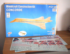 WOODCRAFT CONSTRUCTION KIT REF:P121 - CONCORDE C/W DECALS - OPENED BUT UNSTARTED
