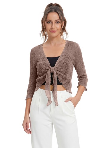 New womens tie open front - new,