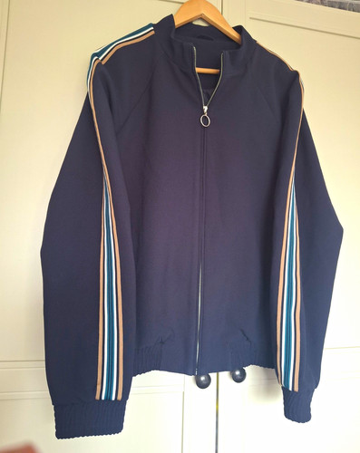 Topman navy full zip side - full,