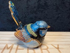 Bejewelled Blue Bird Trinket