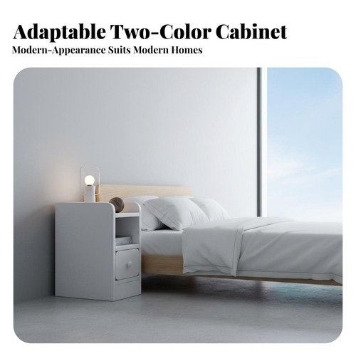 Narrow nightstand for small - nightstand,