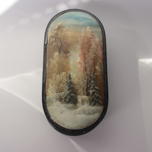 Fedoskino russian lacquer box - fedoskino,