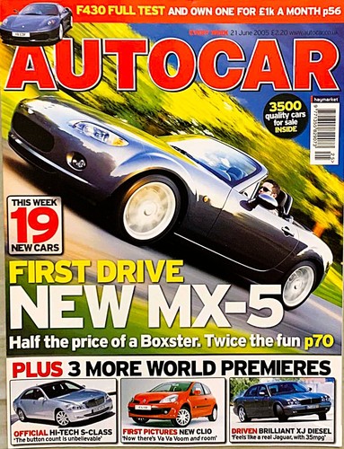 Autocar magazine jun - autocar, 21-jun-05-
