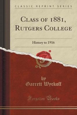 Class 1881 rutgers - 1881,, college