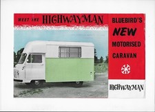1959 Morris J2/Austin 152 Bluebird Highwayman motorised caravan brochure