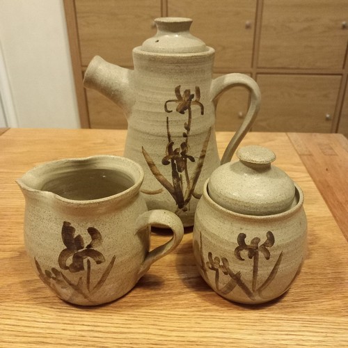 Vintage tiki signed stoneware - tiki,