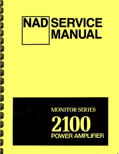 Nad 2100 power amplifier - nad,