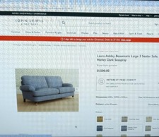 3 seater large  blue Laura Ashley settee