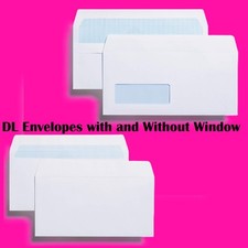 DL Envelopes White 80 GSM Self