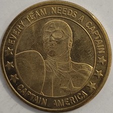 Medal- Madame  Tussauds Marvel Exhibition Captain America ?? UK 