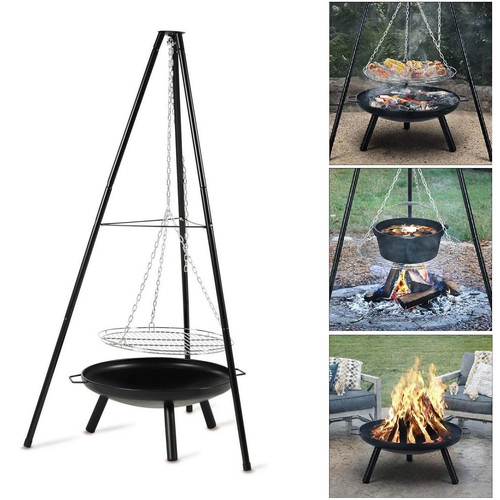 Tripod outdoor fire - tripod, pit