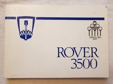 ROVER 3500 Car Owners Handbook 1977＃AKM3085 Scandinavian SWEDISH TEXT