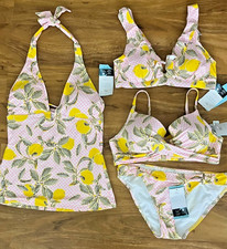 BNWT M&S lemon print tankini bikini sets & separates