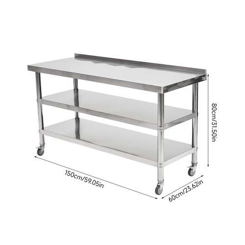 Stainless steel work tables - stainless,