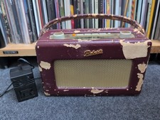 ROBERTS RD-50 DAB FM RADIO BURGUNDY – WORKING – SPARES OR REPAIRS