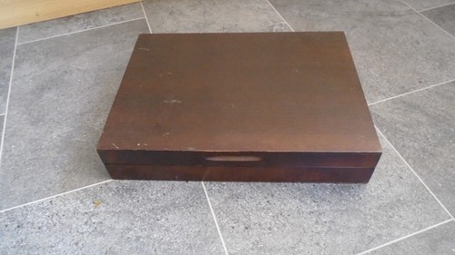 Vintage large mahogany wood - vintage,